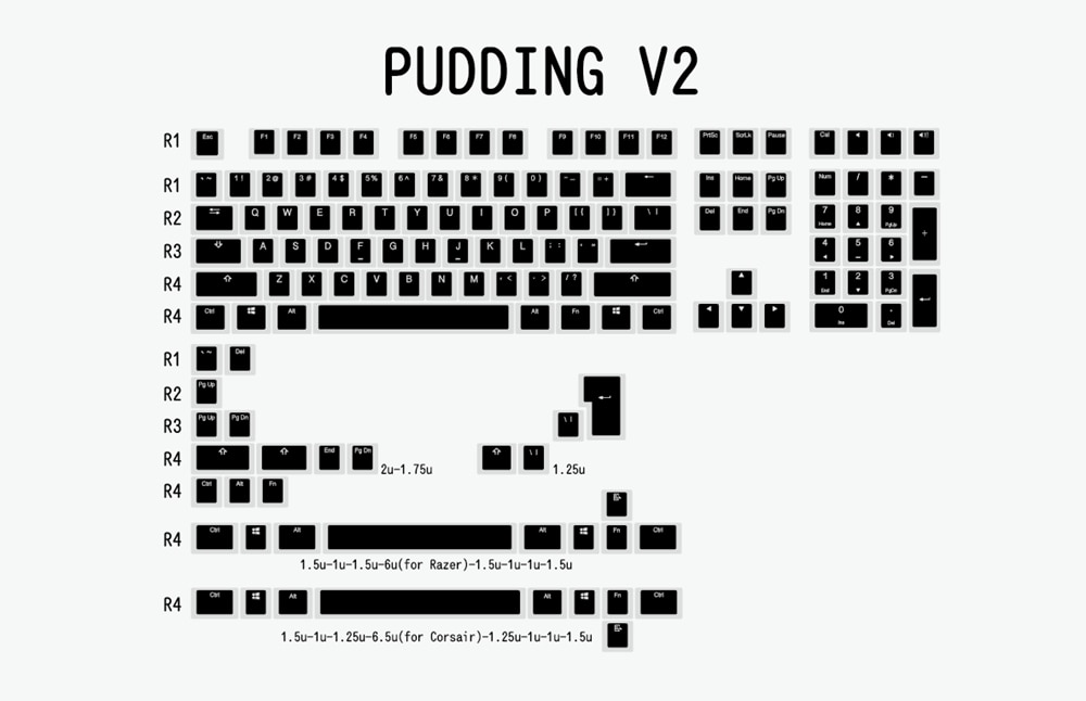 Hc144c608022244a3b71cad2da0dad40fd 2 1 - Pudding Keycap