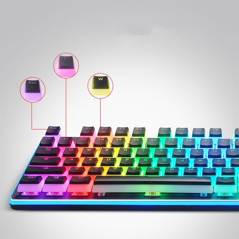 OEM Berry Blast PBT Keycaps (104 keys)