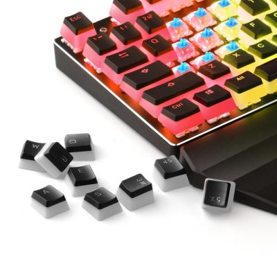 Havit Keycaps Double Shot Backlit PBT Pudding Keycap Set with Puller Compatible with Cherry MX Mechanical 1 - Pudding Keycap