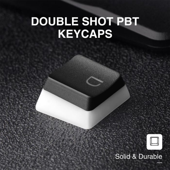 Havit Keycaps Double Shot Backlit PBT Pudding Keycap Set with Puller Compatible with Cherry MX Mechanical 3 - Pudding Keycap