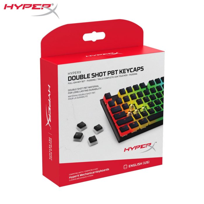 HyperX Pudding Keycaps English Layout 104 Key Set key Cap is suitable for mechanical keyboard GOODGAO 3 - Pudding Keycap