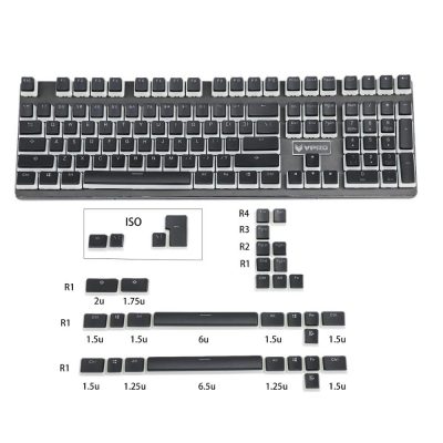 YMDK PBT Doubleshot Shine Through ANSI ISO Pudding Keycaps For MX Mechanical Keyboard Corsair Razer KBD75 1 - Pudding Keycap