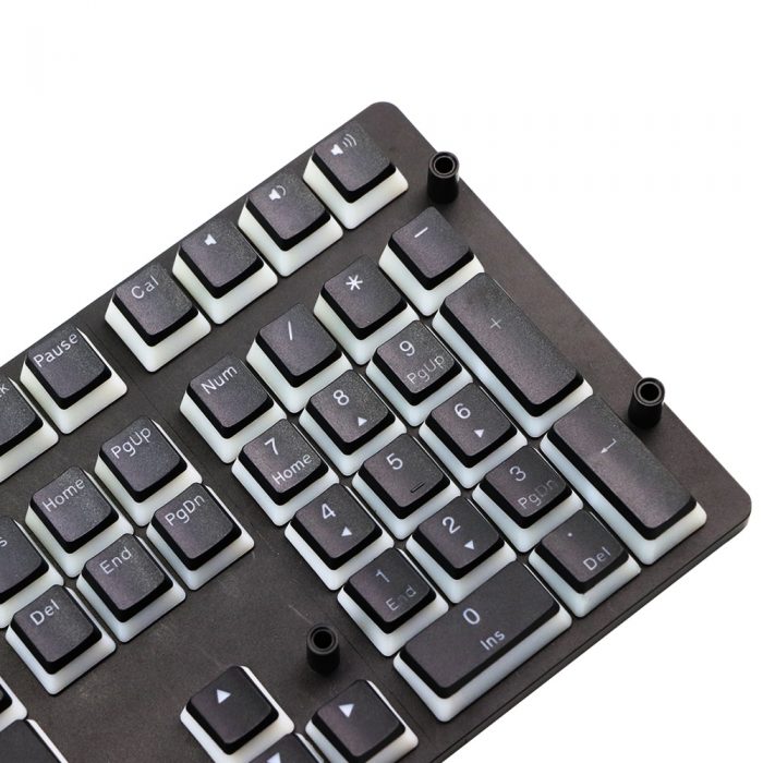 pudding pbt Doubleshot keycap Backlight Keycaps milk black For Corsair STRAFE K65 K70 Logitech G710 Mechanical 3 - Pudding Keycap