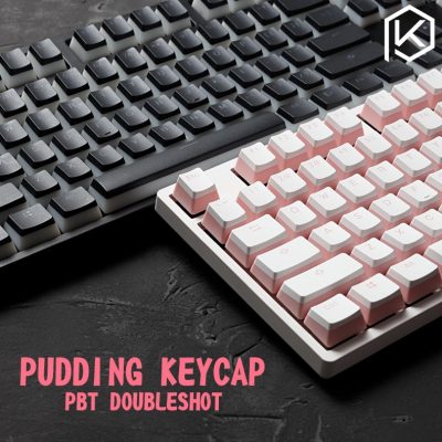 pudding pbt doubleshot keycap oem back light for mechanical keyboards milk white pink black gh60 poker - Pudding Keycap