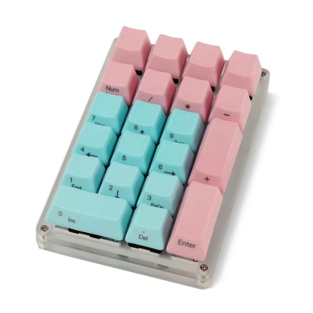 21 Key YMDK Side printed Blank Top printed Thick PBT ABS Keycap For MX Switches Mechanical 5 - Pudding Keycap