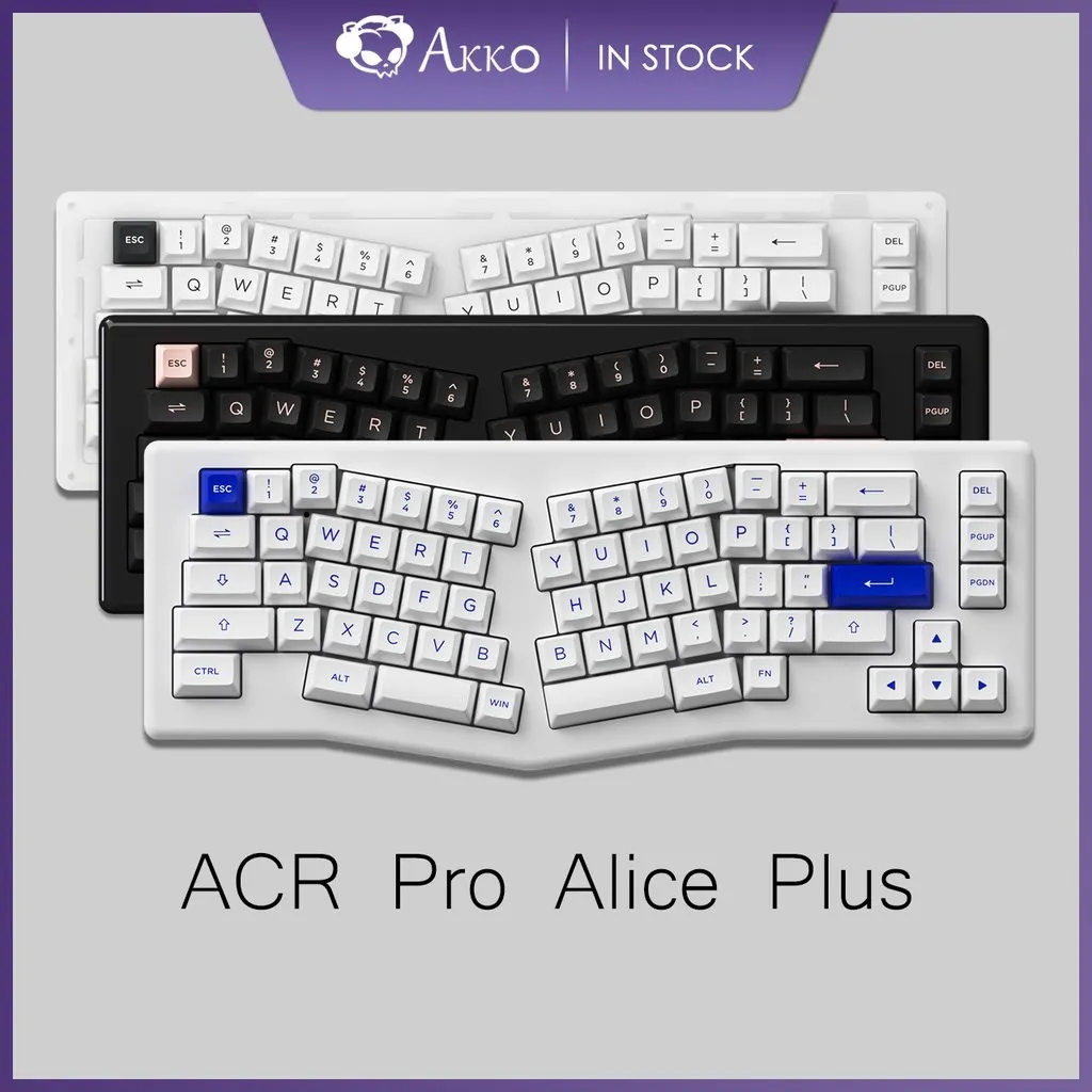 AKKO ACR PRO Alice Plus 68 81 Key Hot Swap Wired RGB Mechanical Gaming Computer Keyboard - Pudding Keycap