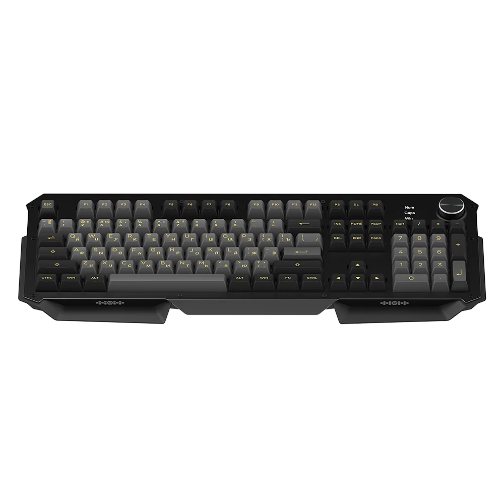 Akko 6104 Darth Vader Black Gold RGB Backlight Wired Mechanical Gaming Keyboard 104 Key with Cyrillic 1 - Pudding Keycap