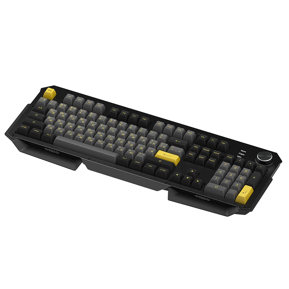 Akko 6104 Darth Vader Black Gold RGB Backlight Wired Mechanical Gaming Keyboard 104 Key with Cyrillic 2 - Pudding Keycap