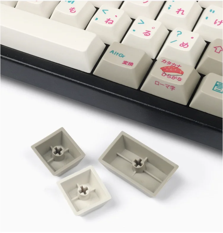 EnjoyPBT Sushi Japanese keycap PBT Dye sub Cherry profile for 68 80 84 108 mechanical keyboard 2 - Pudding Keycap