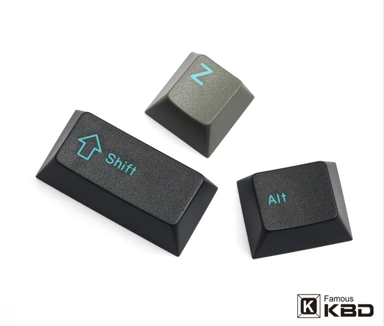 Enjoypbt key cap dolch Cyan 153 key ABS two color injection molding process is suitable for 3 - Pudding Keycap
