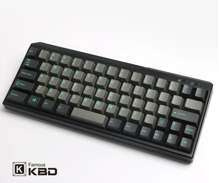 Enjoypbt key cap dolch Cyan 153 key ABS two color injection molding process is suitable for 4 - Pudding Keycap