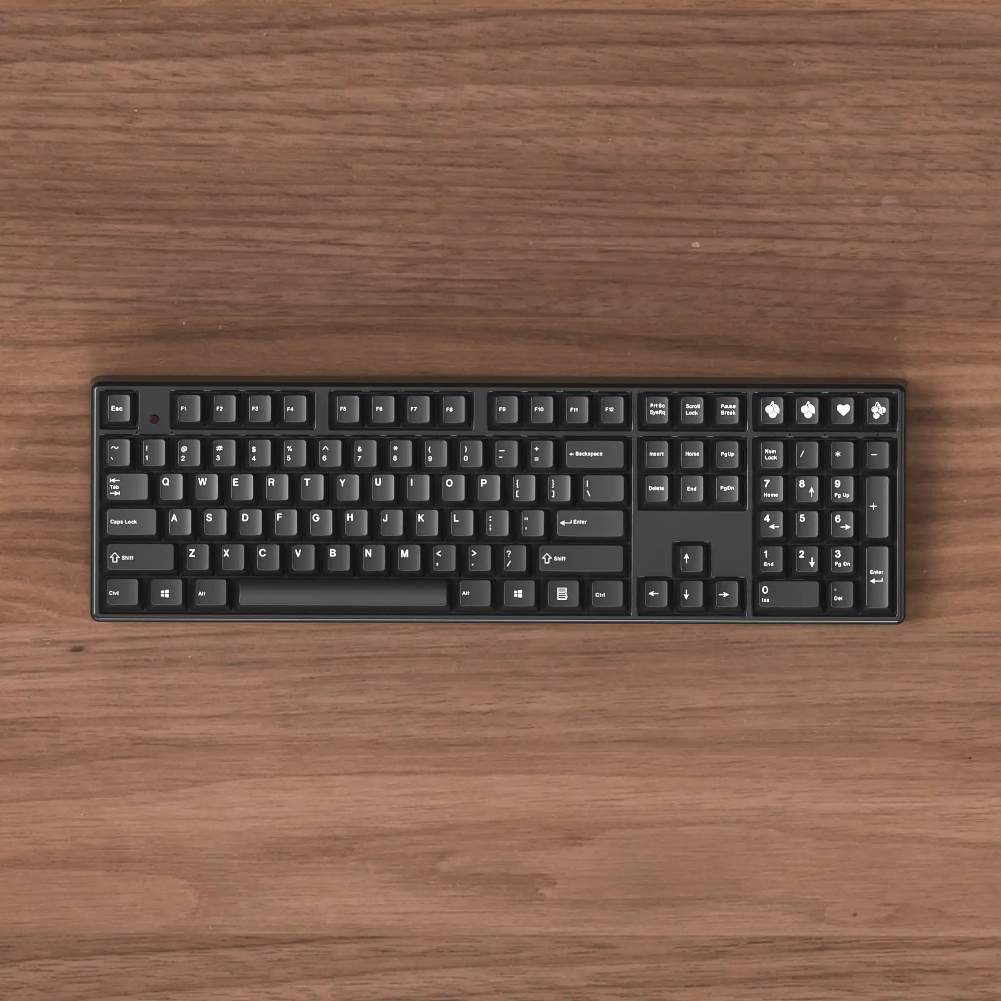 Enjoypbt keycaps white on black 153 key ABS material is suitable for most mechanical keyboards 1 - Pudding Keycap