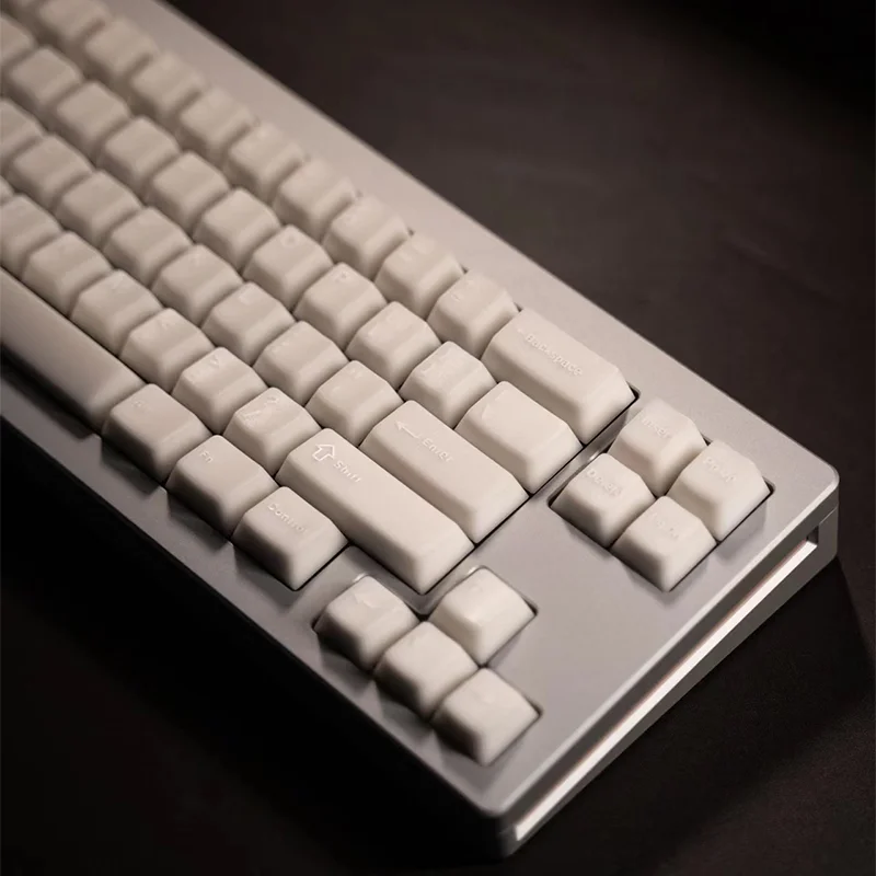 GMK White Marble keycap 113Keys Ice Translucent ABS Double shot cherry profile For OEM mx Switch 2 - Pudding Keycap