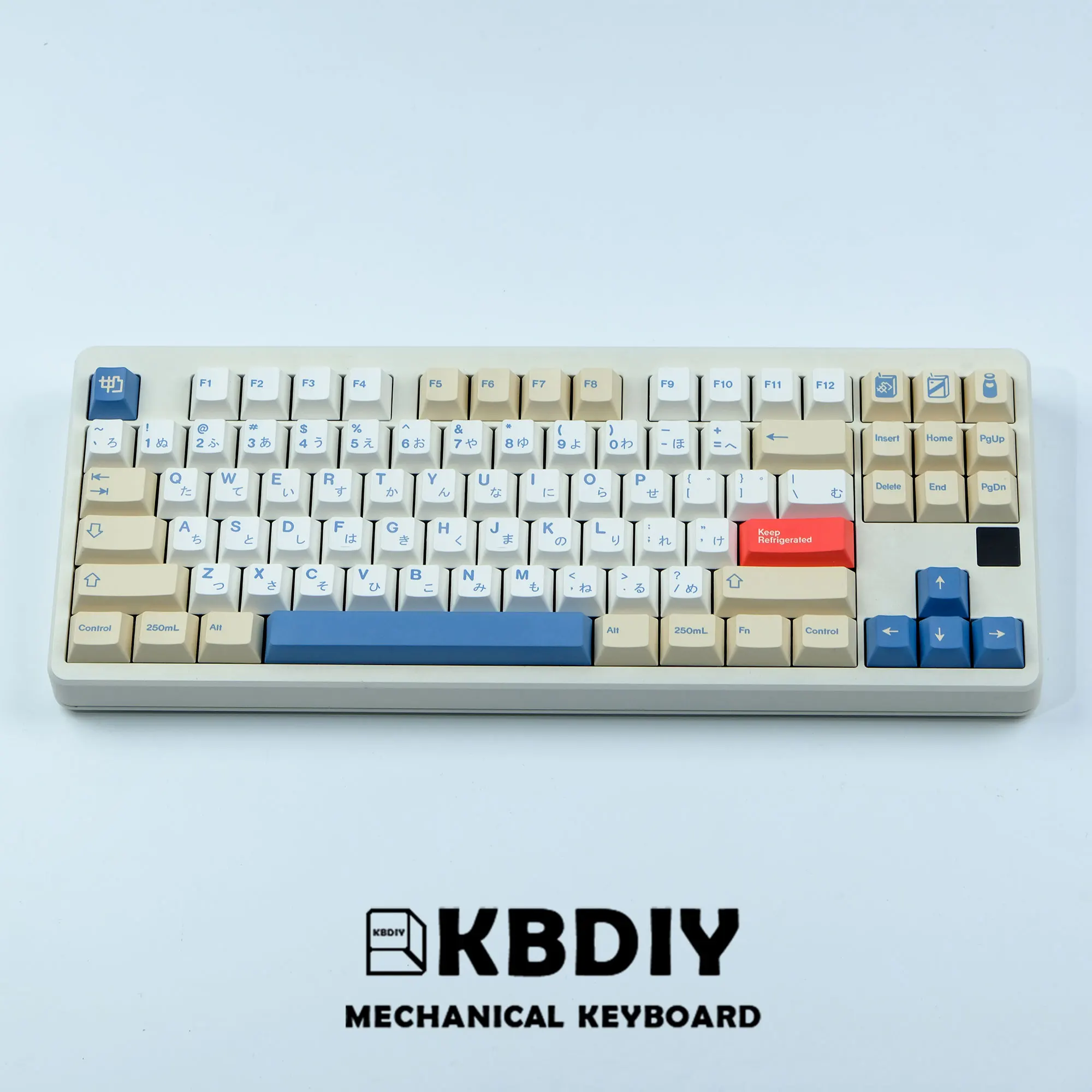 KBDiy GMK Soymilk Keycap 135 Keys PBT Japanese Korean Keycap ISO Enter Cherry Profile for GMK67 1 - Pudding Keycap