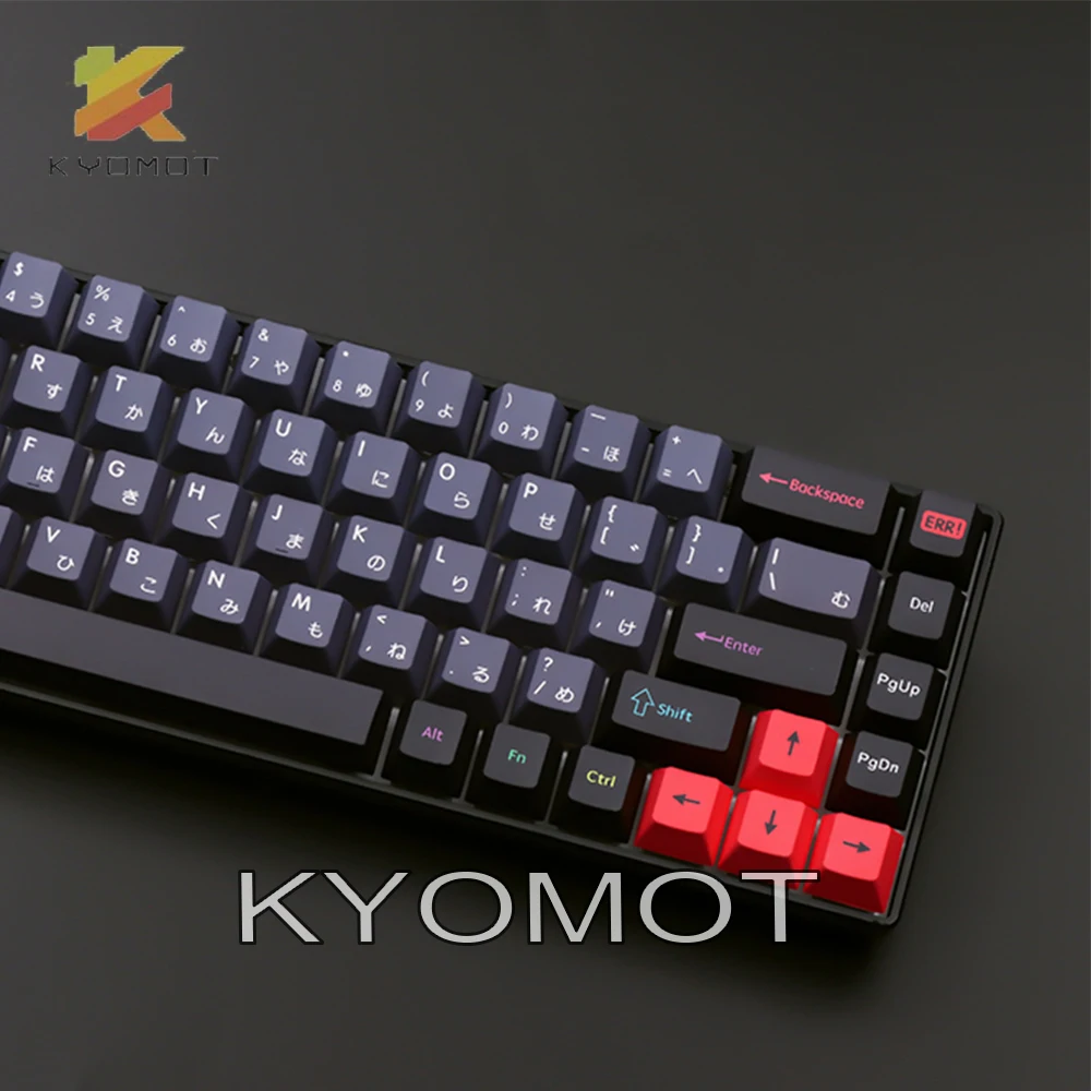 KYOMOT GMK 139 keys Dracula keycaps PBT Sublimation Cherry Profile for DIY Layout Ducky Mechanical Keyboard 1 - Pudding Keycap