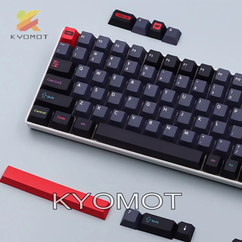 KYOMOT GMK 139 keys Dracula keycaps PBT Sublimation Cherry Profile for DIY Layout Ducky Mechanical Keyboard 5 - Pudding Keycap