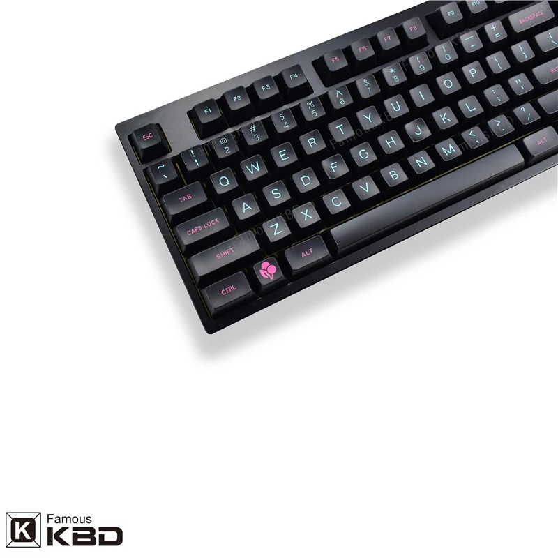 Maxkey SA Miami night key cap ABS 127 key is suitable for most mechanical keyboards 1 - Pudding Keycap