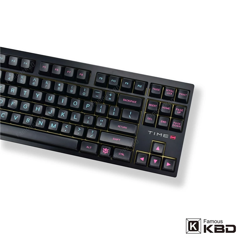 Maxkey SA Miami night key cap ABS 127 key is suitable for most mechanical keyboards 2 - Pudding Keycap