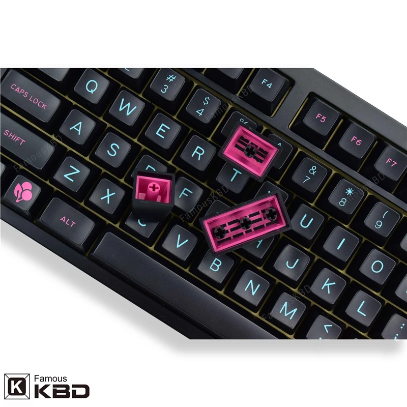 Maxkey SA Miami night key cap ABS 127 key is suitable for most mechanical keyboards 4 - Pudding Keycap