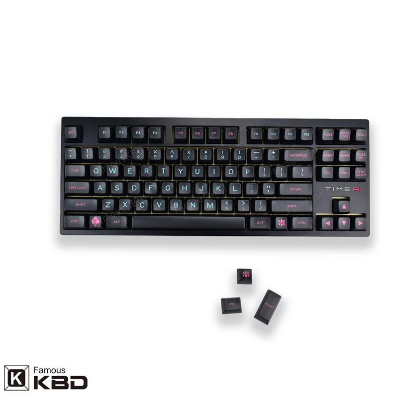 Maxkey SA Miami night key cap ABS 127 key is suitable for most mechanical keyboards 5 - Pudding Keycap