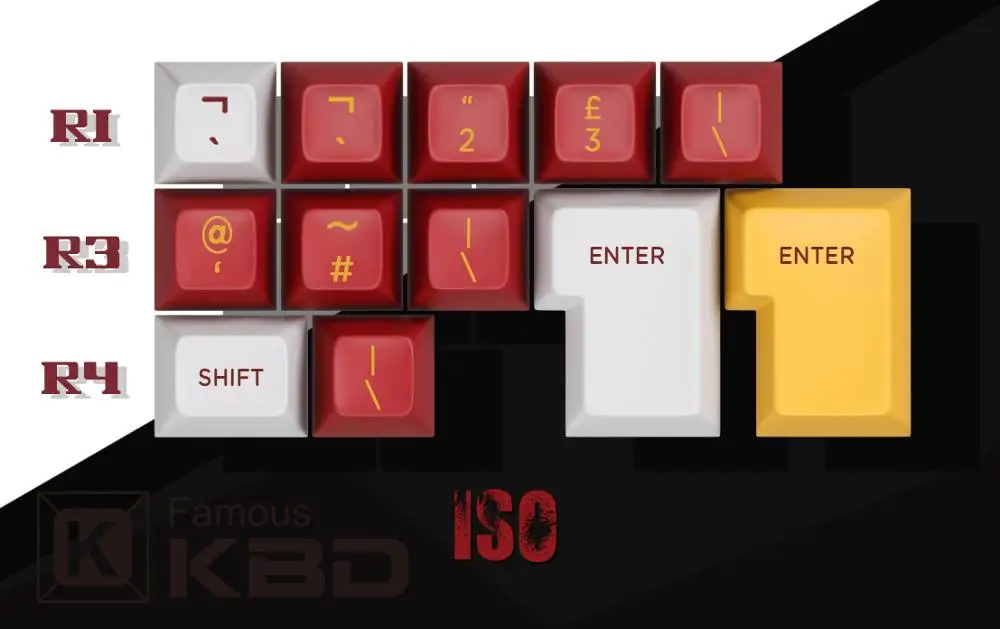 Maxkey SA key cap berserk R3 two color injection molding is suitable for most mechanical keyboards 1 - Pudding Keycap
