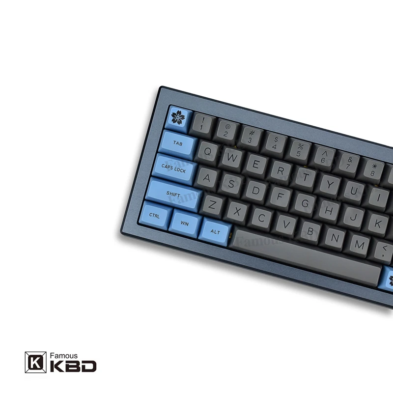 Maxkey SA keycap two color gray blue ABS mechanical keyboard filco most keyboards are common 1 - Pudding Keycap