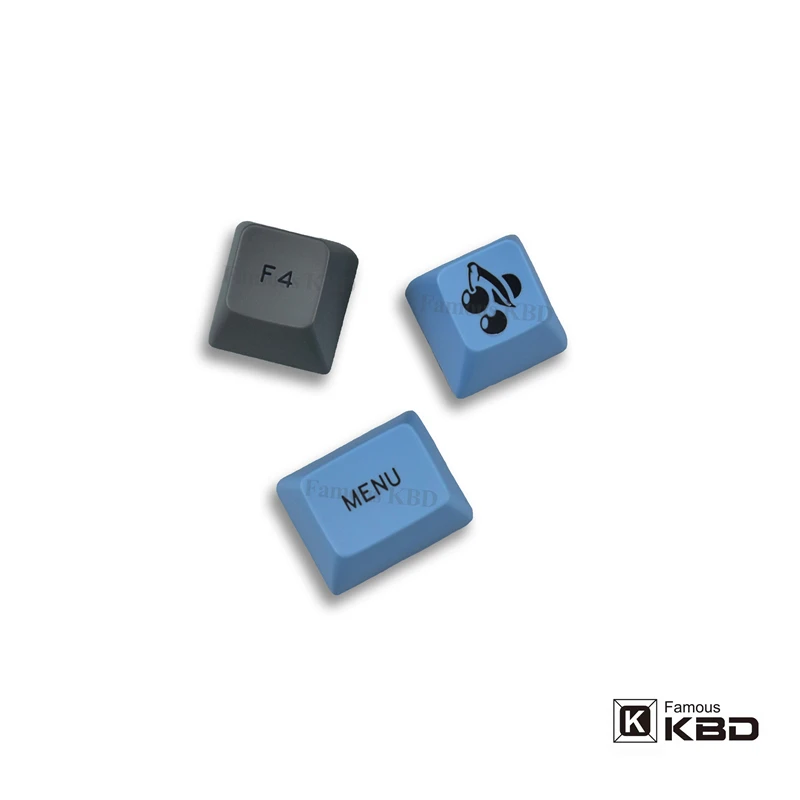 Maxkey SA keycap two color gray blue ABS mechanical keyboard filco most keyboards are common 3 - Pudding Keycap