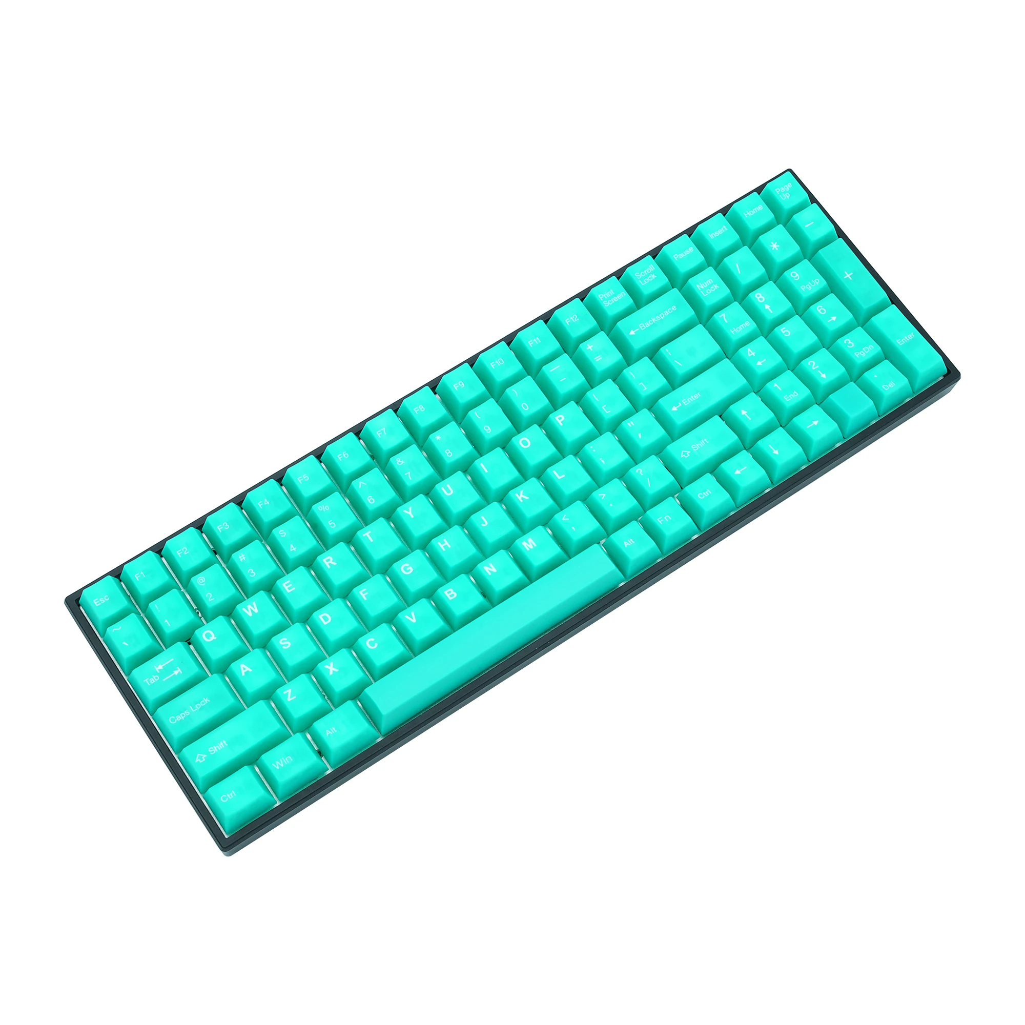 Taihao Haunted Jelly Jade ABS Doubleshot Keycap Translucent Cubic for mechanical keyboard color of Green Colorway 3 - Pudding Keycap