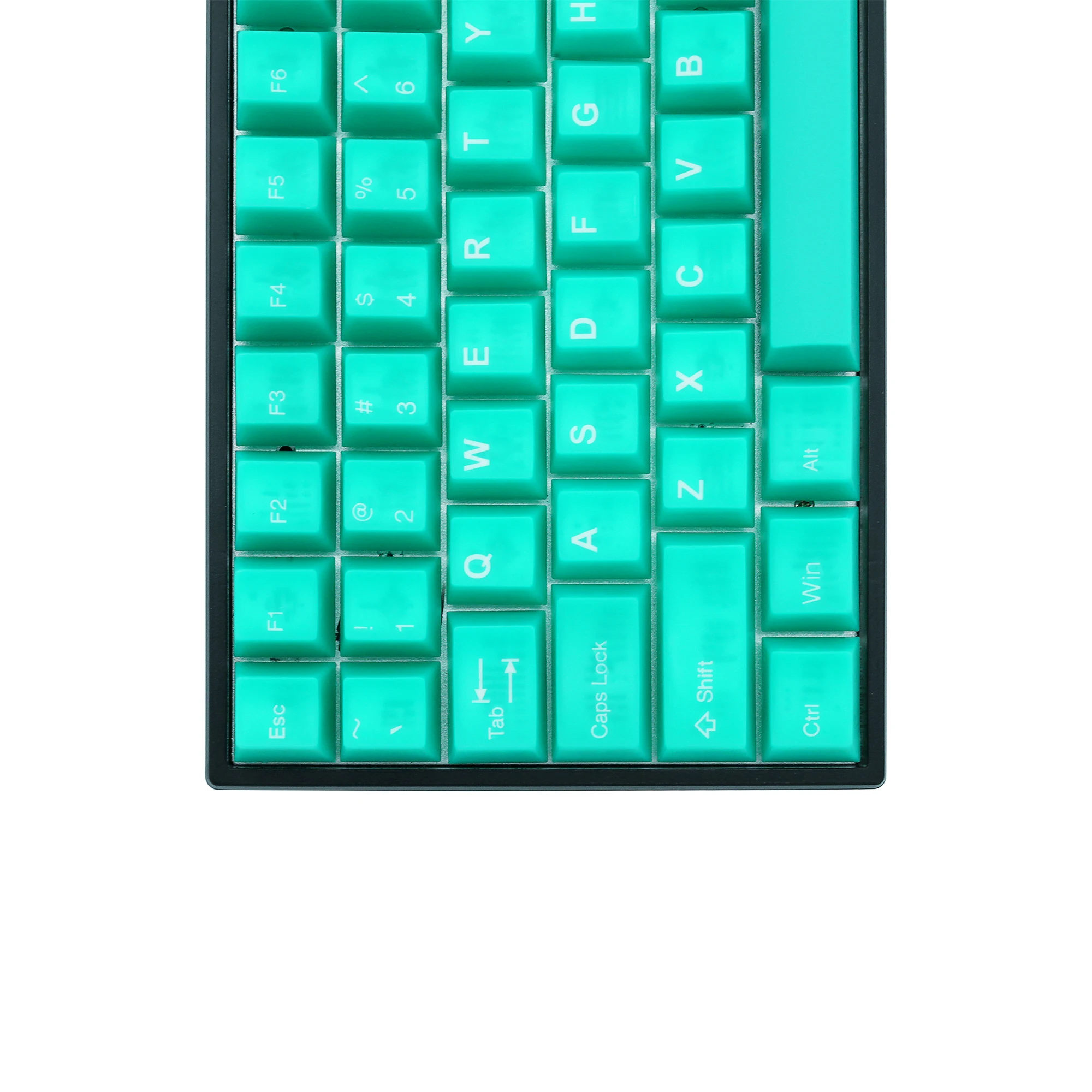Taihao Haunted Jelly Jade ABS Doubleshot Keycap Translucent Cubic for mechanical keyboard color of Green Colorway 4 - Pudding Keycap