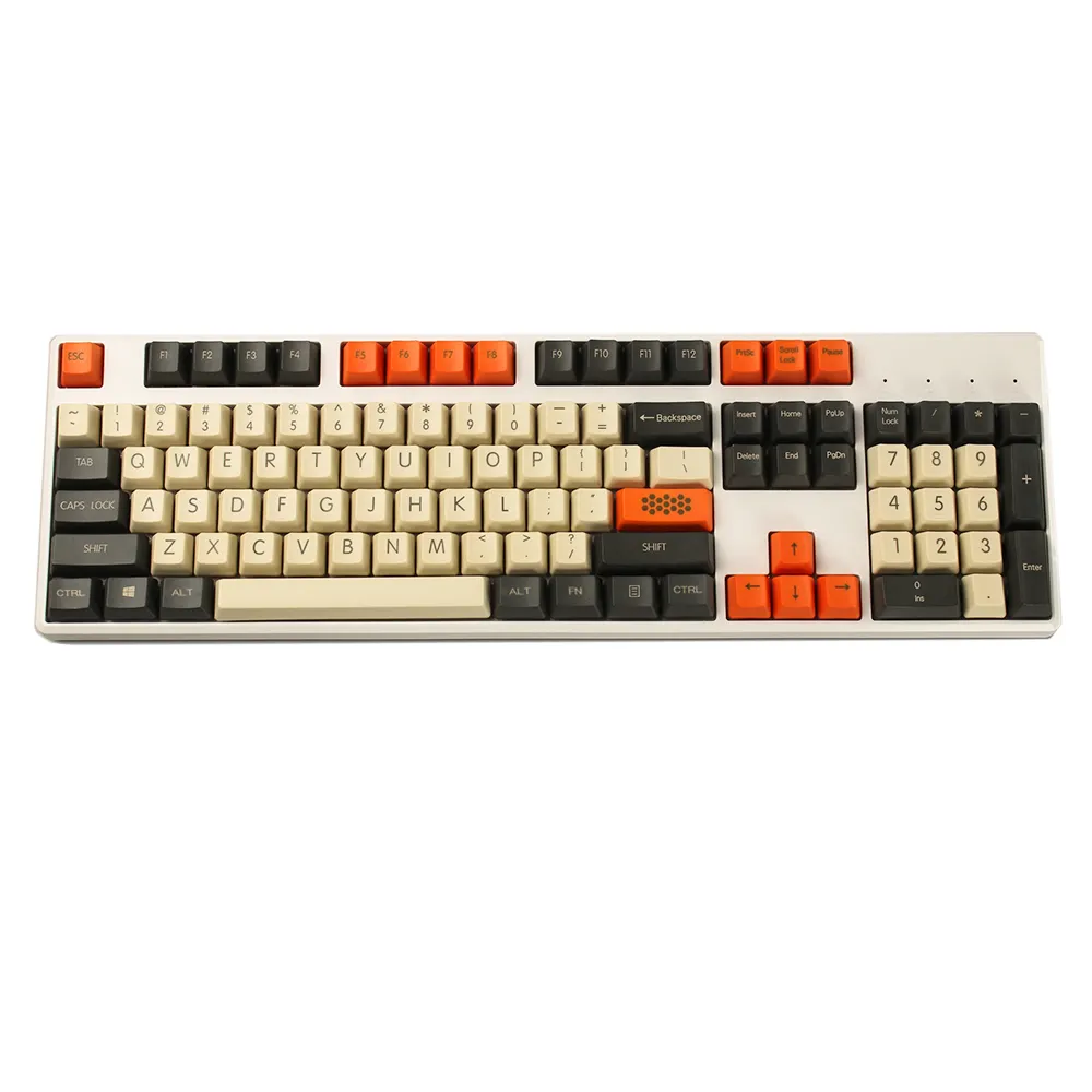 YMDK Carbon 61 87 104 Top Print Blank Keyset Thick PBT OEM Profile Keycaps Suitable For 2 - Pudding Keycap