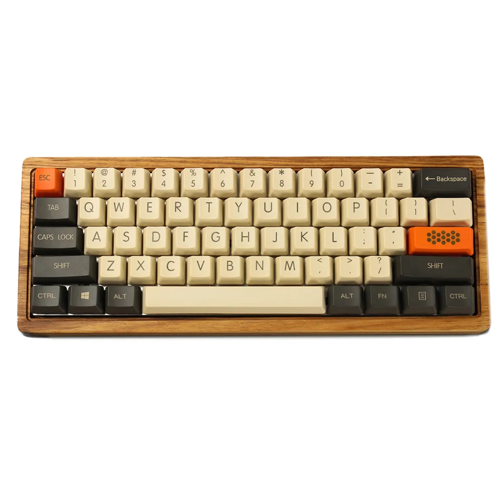 YMDK Carbon 61 87 104 Top Print Blank Keyset Thick PBT OEM Profile Keycaps Suitable For - Pudding Keycap