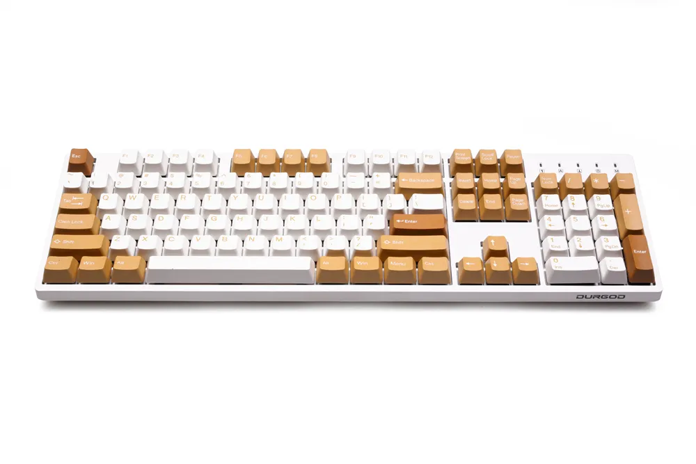 taihao Vintage Camel ABS double shot keycaps for diy gaming mechanical keyboard oem profile Beige Yellow 3 - Pudding Keycap