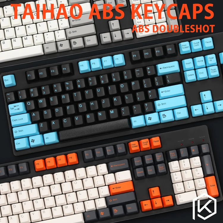 taihao abs double shot keycaps for diy gaming mechanical keyboard color of carbon pulse Captain America - Pudding Keycap